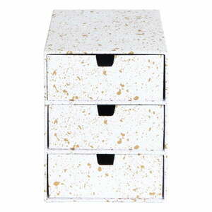Ingrid aranyszínű-fehér doboz 3 fiókkal - Bigso Box of Sweden kép
