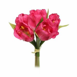 Mű virágcsokor Tulipán, , rózsaszín kép