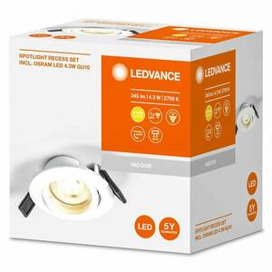 LEDVANCE Recess Twistlock lámpa IP20 fehér kép