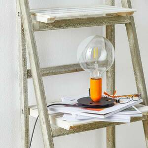 FLOS Lampadina LED lámpa narancs, láb fekete kép