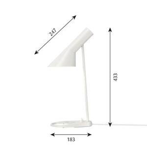 Louis Poulsen AJ Mini asztali lámpa, fehér kép