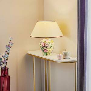 Menzel Living - Asztali lámpa virágos lábbal kép