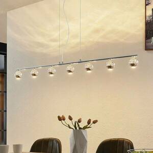 Lucande Kilio LED függő lámpa, 7-izzós, króm kép