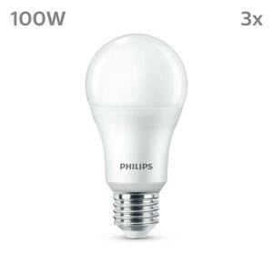 Philips LED izzó E27 13W 1521lm 4000K matt 3db kép