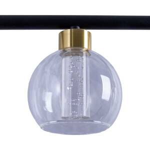 LED függő lámpa Brass 5 izzós állítható magasságú kép