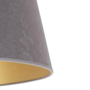 Cone lámpaernyő 18 cm magas, szürke/arany kép