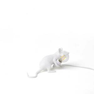 LED asztali világítás Mouse Lamp USB fekvő fehér kép