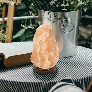 Sókristály asztali lámpa Stone, natúrszín kép
