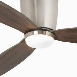 Mennyezeti ventilátor Nias LED DC nikkel/sötét fa kép