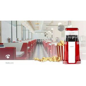 Popcorn készítő | 1200 W | 2 - 4 min | Fehér / Piros kép