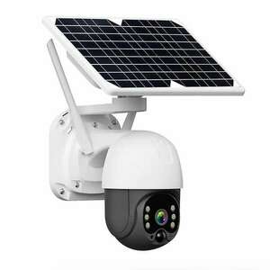 Időjárásálló, napelemes biztonsági kamera - 4G 1080p újratölthető... kép
