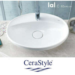 CeraStyle - Top Counter pultra ültethető porcelán mosdó - LAL C -... kép