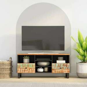 vidaXL tömör újrahasznosított és műfa TV-szekrény 100x33x46 cm kép