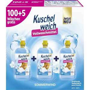 Kuschelweich COLOR SOMMERWIND folyékony Mosószer 105 mosás 3x1, 9l DE kép