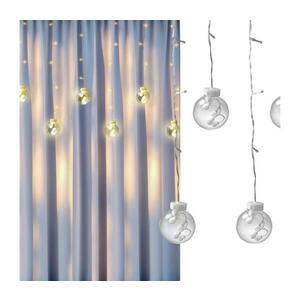 LED Karácsonyi függöny WISH BALLS 108xLED/8 funkciók 4, 5 m meleg fehér kép