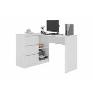 KORDA B16 íróasztal, 124, 5x77x50, fehér, balos kép