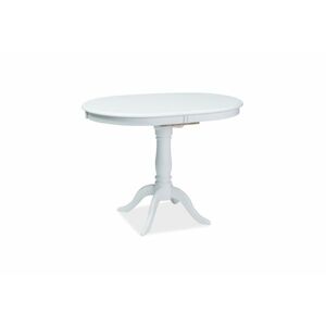 ODELE szétnyitható étkezőasztal, 100-129x75x70, fehér kép
