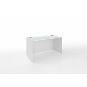 ONE A2 Számítógépasztal + LED, 120x72x60, fehér kép