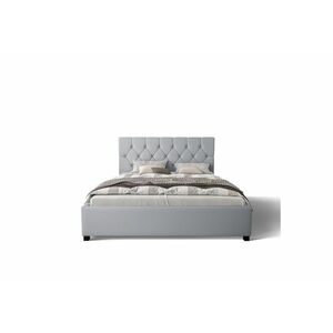 HILARY kárpitozott ágy + matrac, 140x200, sioux grey kép