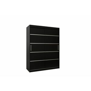 VETORA 1 150 tolóajtós szekrény, 150x200x62, fekete kép