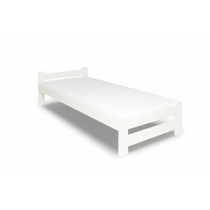 HERA tömörfa ágy + DE LUX habszivacs matrac + ágyrács AJÁNDÉK, 80x200, fehér kép
