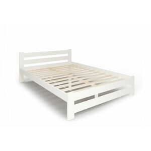 HEUREKA tömörfa ágy + ágyrács AJÁNDÉK, 160x200, fehér kép