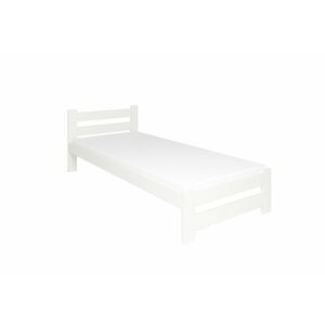 HEUREKA tömörfa ágy + DE LUX habszivacs matrac + ágyrács AJÁNDÉK, 80x200, fehér kép