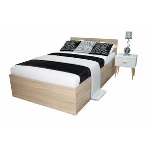 EBONY ágy + matrac + ágyrács AJÁNDÉK, 160x200, sonoma kép