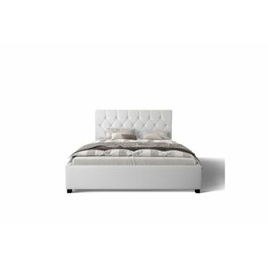 HILARY kárpitozott ágy + matrac + ágyrács, 160x200, sioux white kép