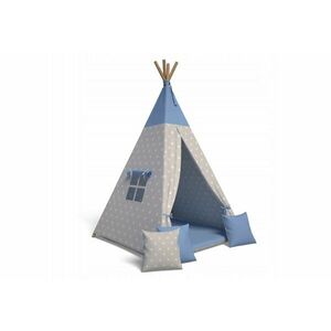 TEEPEE sátor gyermek, 105x140x105, kék kép