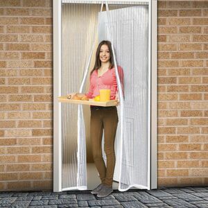 Szúnyogháló függöny ajtóra mágneses 100x210cm fehér kép