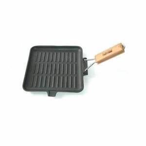 Öntöttvas grill serpenyő 21, 5cm szögletes kép