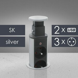 Rejtett elosztó 3-as, + USB szlovák kép