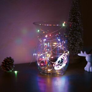 Karácsonyi LED fényfüzér - 5 m - 50 LED - multicolor - 3 x AA kép