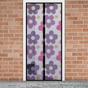 Szúnyogháló függöny ajtóra mágneses 100 x 210 cm színes virágos kép
