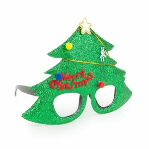 Party szemüveg - Karácsonyfa mintával kép