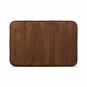 Fürdőszobai kilépőszőnyeg - "BATH" - barna - 60 x 40 cm kép