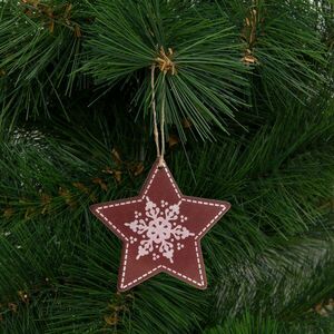 Karácsonyfadísz - csillag - akasztható - 9, 6 x 9, 3 cm kép