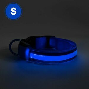 LED-es nyakörv - akkumulátoros - S méret - kék kép
