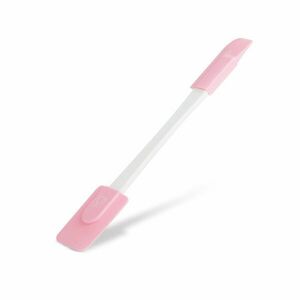 Szilikon spatula - rózsaszín, kétoldalú - 24, 5 x 4, 5 cm kép