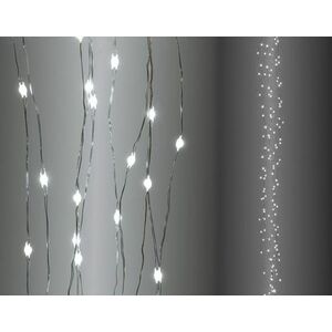 200 LED vízesés fényfüggöny 2 m - Hidegfehér kép