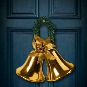 Karácsonyi dekor - harang - arany színben kép
