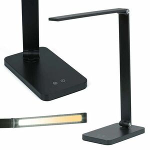 Dimmelhető asztali érintős LED-es lámpa, fekete színben kép
