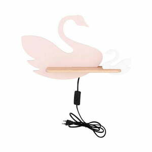 Fehér-rózsaszín gyerek lámpa Swan – Candellux Lighting kép