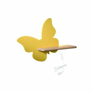 Sárga gyerek lámpa Butterfly – Candellux Lighting kép