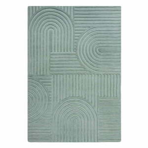 Zen Garden türkiz gyapjú szőnyeg, 160 x 230 cm - Flair Rugs kép