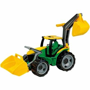 Lena Traktor kanállal és kotróval, 65 cm, zöld- sárga kép