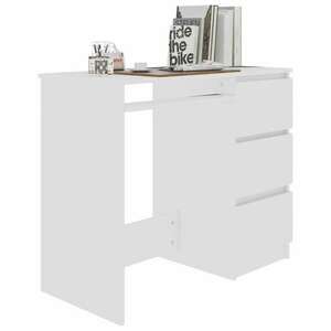 Fehér forgácslap íróasztal 90 x 45 x 76 cm kép