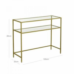 Konzolasztal / tálaló asztal Vasagle Loft - 100 cm (arany) kép