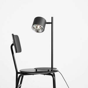 Bot asztali lámpa, mozgatható fekete lámpafejjel kép